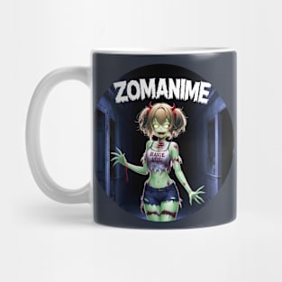 Zombie Anime girl, ZOMANIME cute monster kawaii anime tee Mug